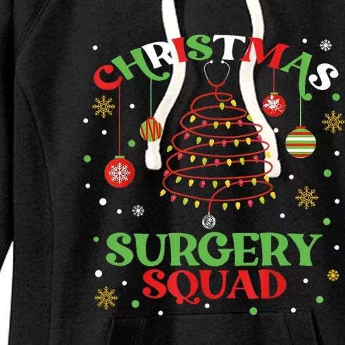 Christmas Surgery Squad Medical Surgical Nurse Rn Xmas Women's Fleece Hoodie