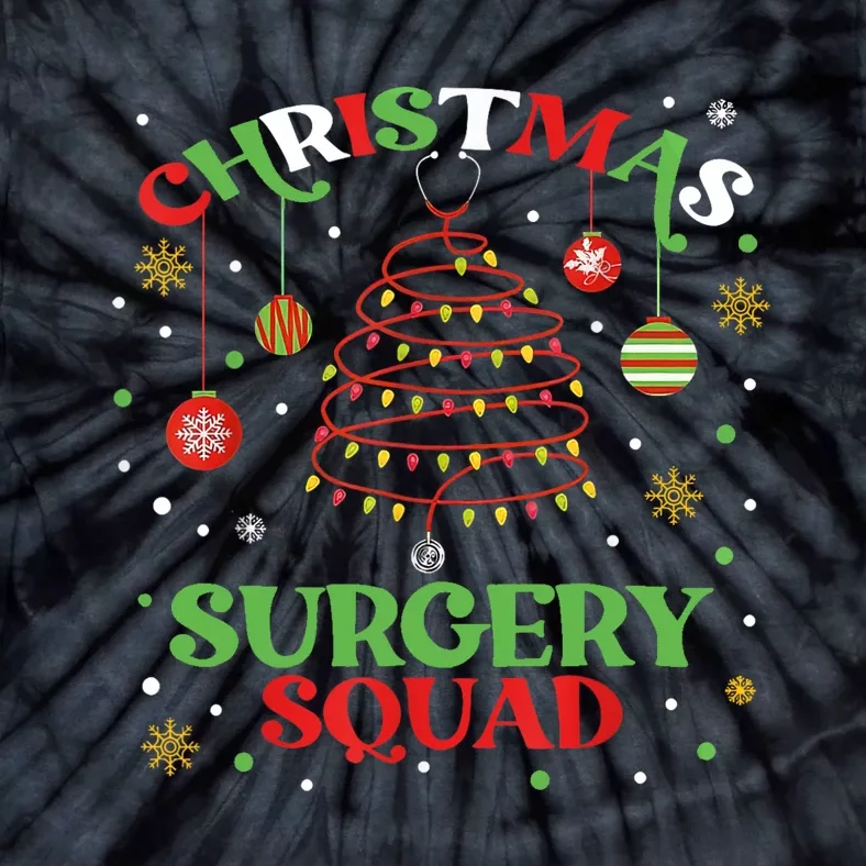 Christmas Surgery Squad Medical Surgical Nurse Rn Xmas Tie-Dye T-Shirt