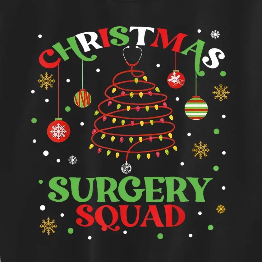 Christmas Surgery Squad Medical Surgical Nurse Rn Xmas Kids Sweatshirt