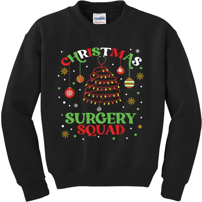 Christmas Surgery Squad Medical Surgical Nurse Rn Xmas Kids Sweatshirt