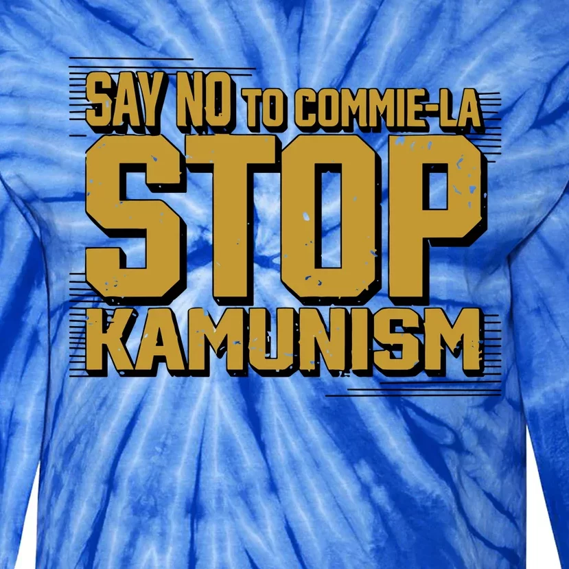 Cruella Seville Say No To Commie La Stop Kamunism Tie-Dye Long Sleeve Shirt