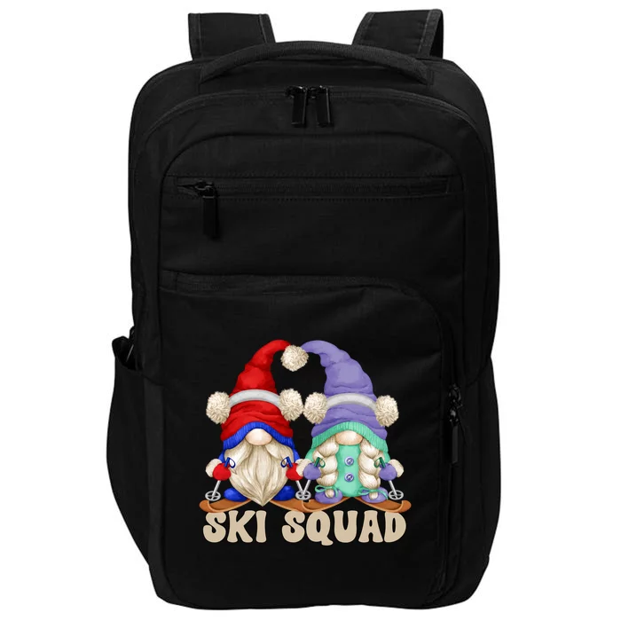 Cute Ski Squad Gnome Graphic For Ski Mom And Dad Love Skiing Gift Impact Tech Backpack