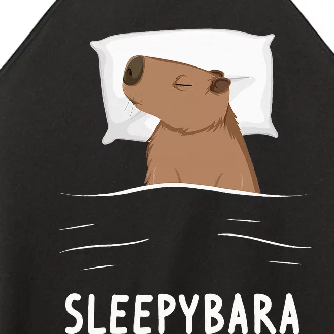 Capybara Sleepybara Sleep Capybara Women’s Perfect Tri Rocker Tank