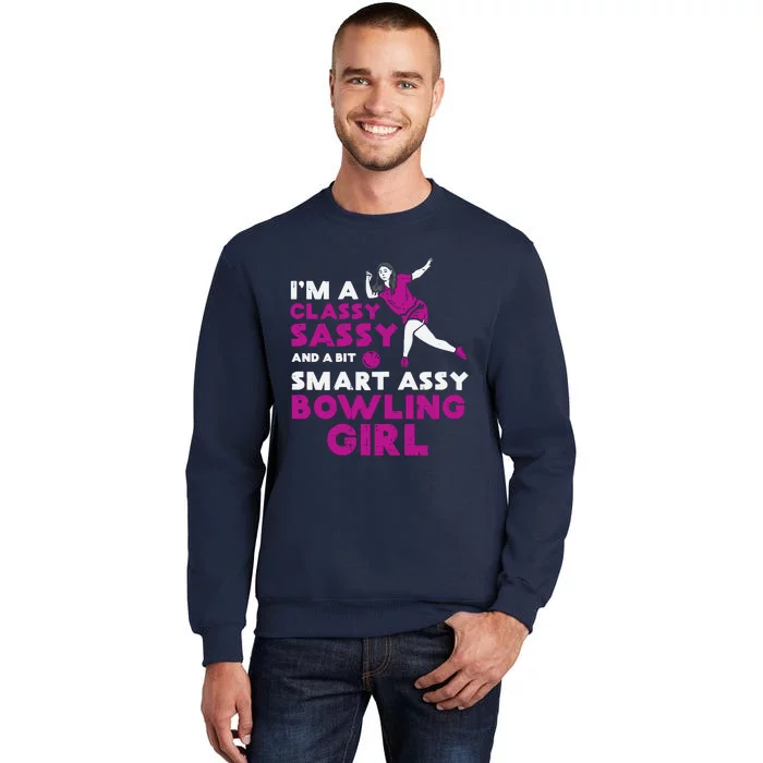 Classy Sassy Smart Bowling Girl Bowler Wo Girl Teen Sweatshirt