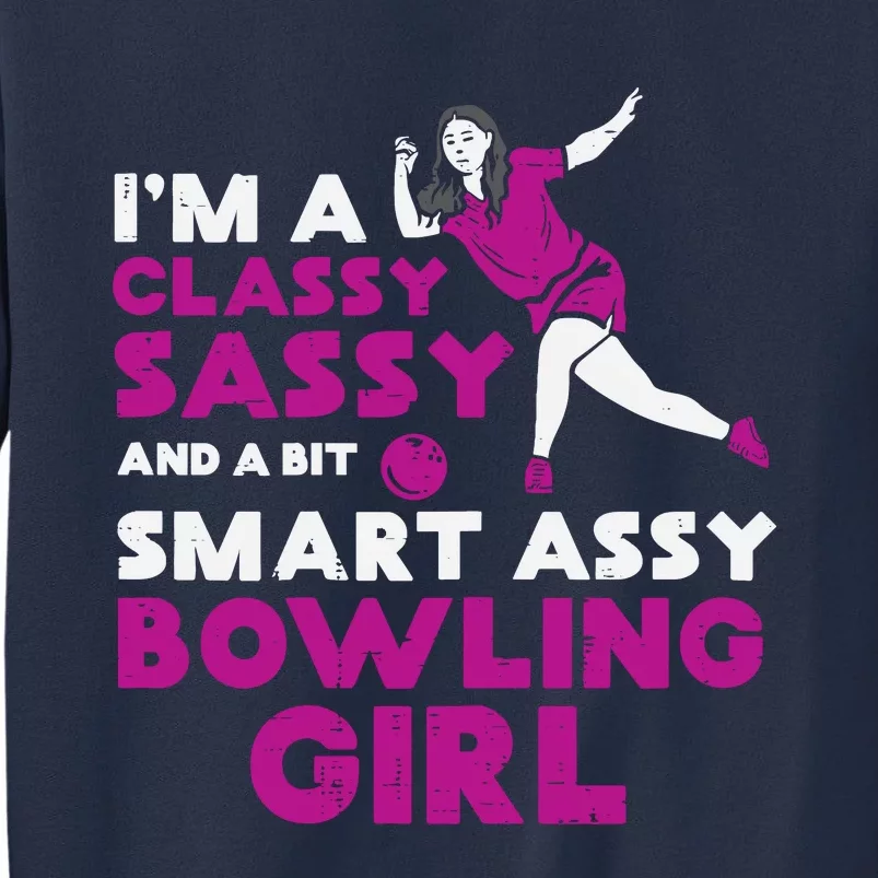 Classy Sassy Smart Bowling Girl Bowler Wo Girl Teen Sweatshirt