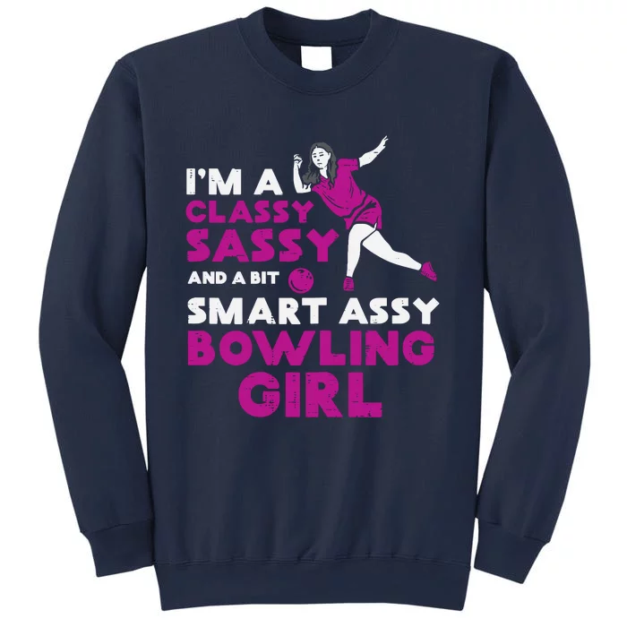 Classy Sassy Smart Bowling Girl Bowler Wo Girl Teen Sweatshirt