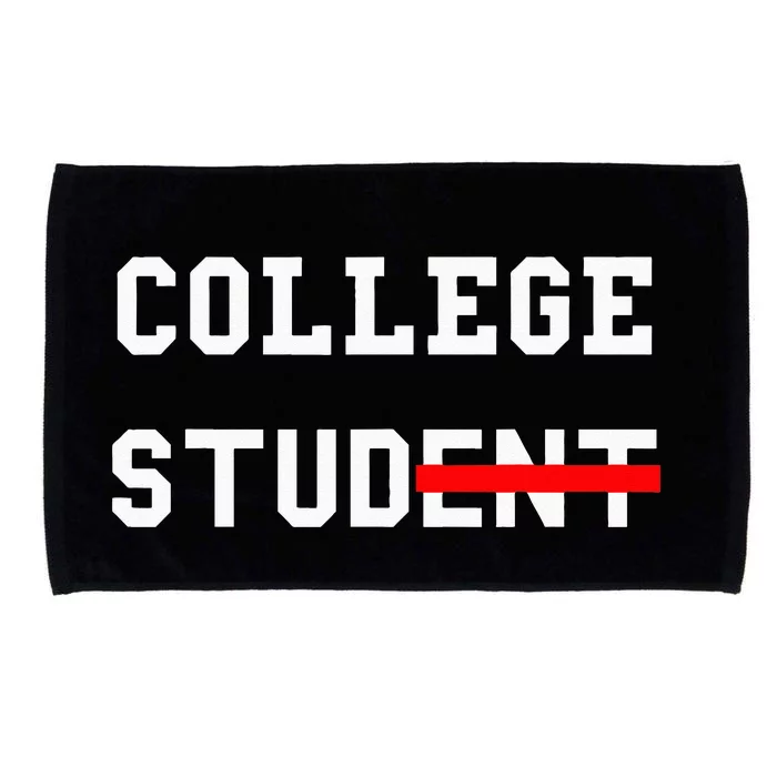 College Student Stud Funny College Apparel Gift Microfiber Hand Towel