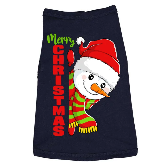 Cute Snowman Snowmies Merry Christmas Winter Xmas Pajamas Doggie Tank