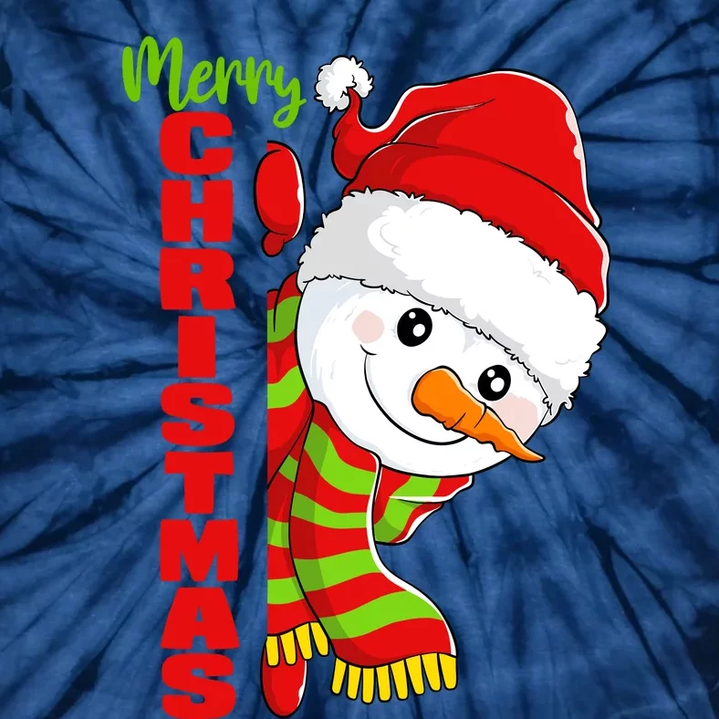 Cute Snowman Snowmies Merry Christmas Winter Xmas Pajamas Tie-Dye T-Shirt