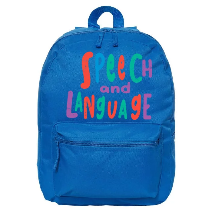 Cute Slp Speech Therapist Speech Language Pathology Therapy Gift 16 in Basic Backpack