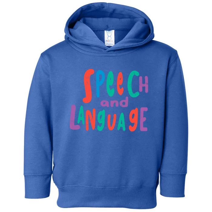 Cute Slp Speech Therapist Speech Language Pathology Therapy Gift Toddler Hoodie