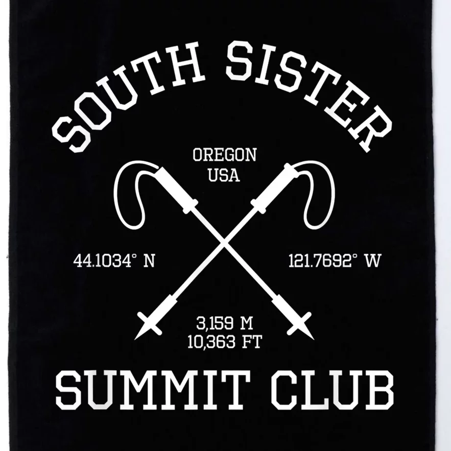 Climbed South Sister Summit Club Hike Oregon Usa Hiking Platinum Collection Golf Towel