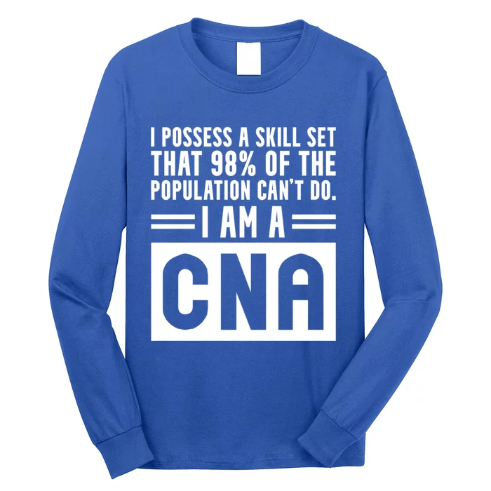 Cna Skill Set Certified Nursing Assistant Gift Long Sleeve Shirt