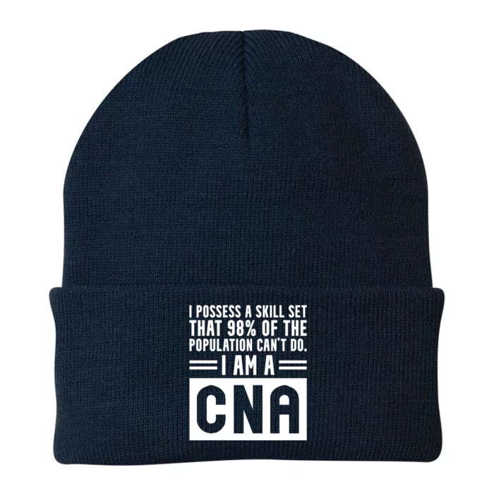 Cna Skill Set Certified Nursing Assistant Gift Knit Cap Winter Beanie