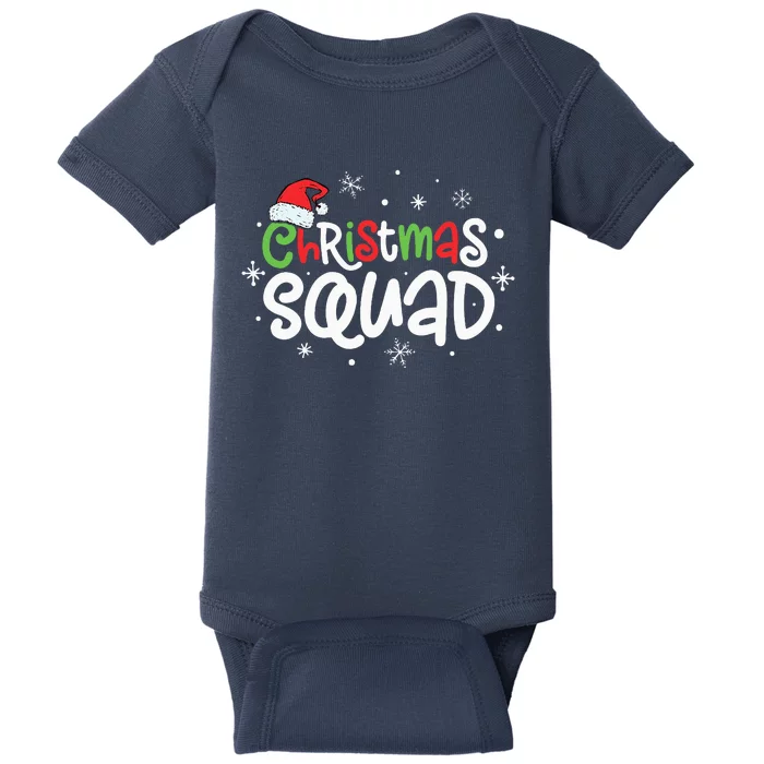 Christmas Squad Santa Family Matching Pajamas Xmas Baby Bodysuit