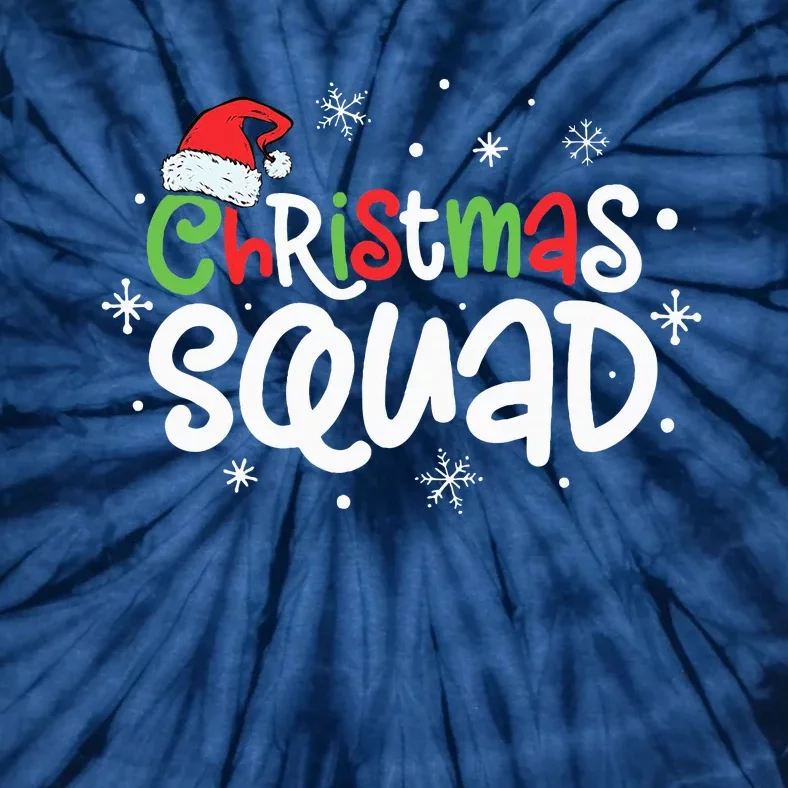 Christmas Squad Santa Family Matching Pajamas Xmas Tie-Dye T-Shirt