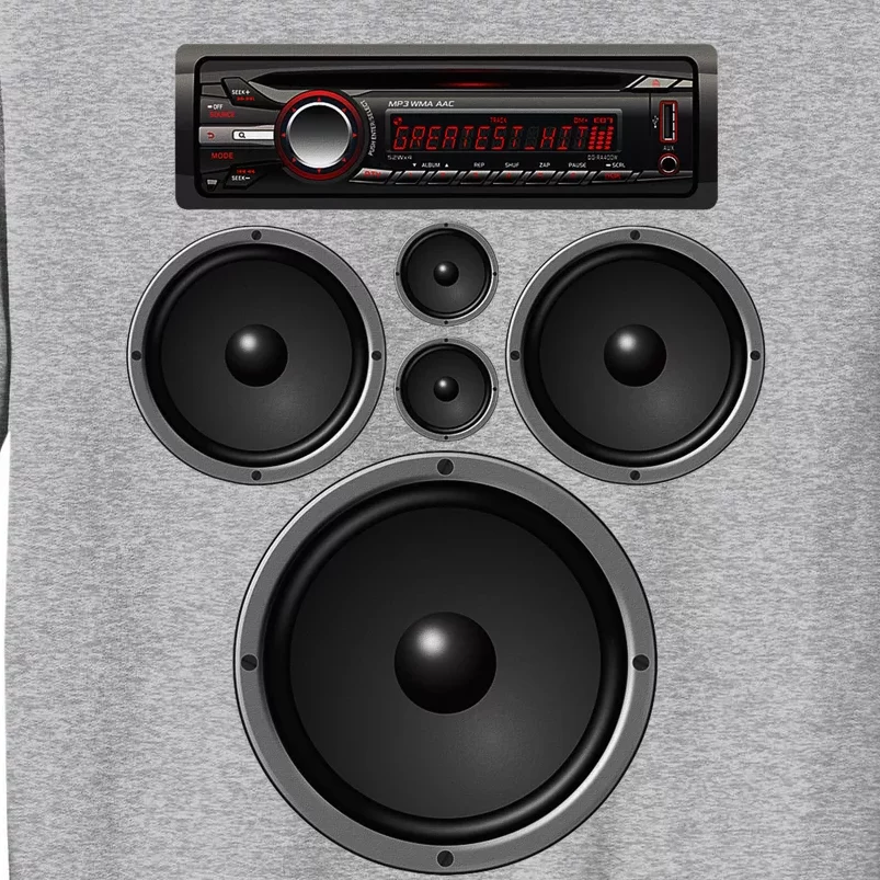 Car Stereo Speakers System Audio Halloween Costume Tall Sweatshirt