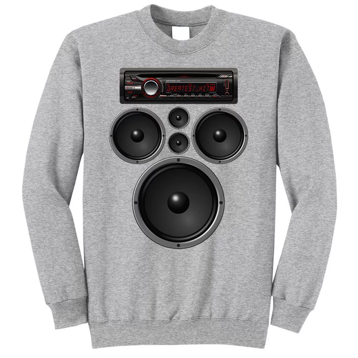 Car Stereo Speakers System Audio Halloween Costume Tall Sweatshirt