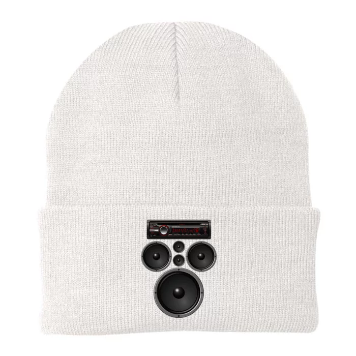 Car Stereo Speakers System Audio Halloween Costume Knit Cap Winter Beanie