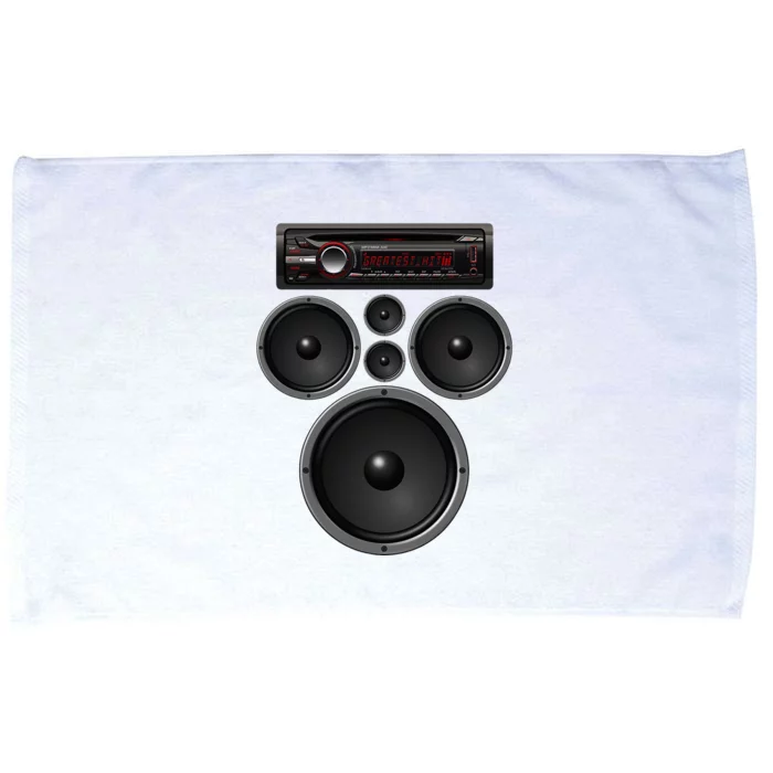 Car Stereo Speakers System Audio Halloween Costume Microfiber Hand Towel