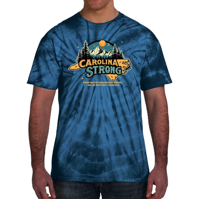 Carolina Strong Support & Pray For Carolina Strong Nc State Tie-Dye T-Shirt