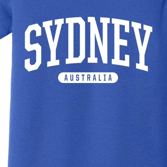 College Style Sydney Australia Souvenir Gift Baby Bodysuit