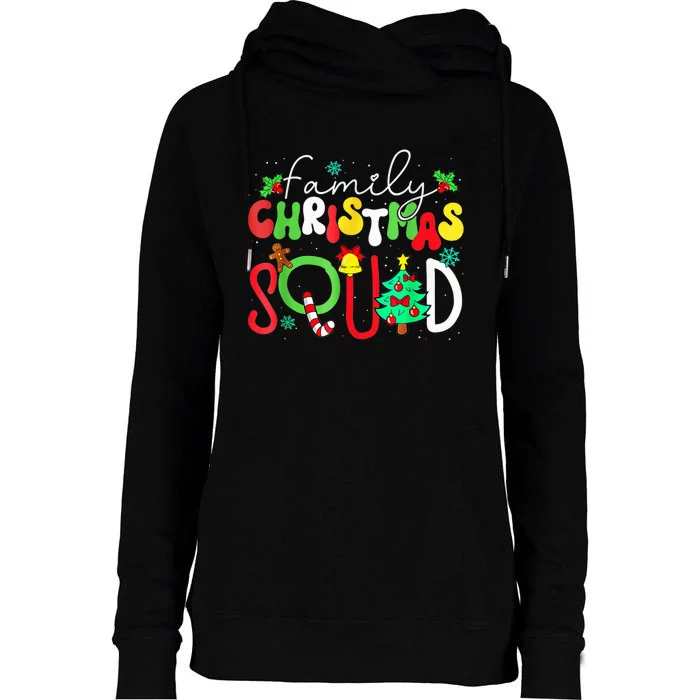 Christmas Squad Santa Family Matching Pajamas Xmas Boy Womens Funnel Neck Pullover Hood