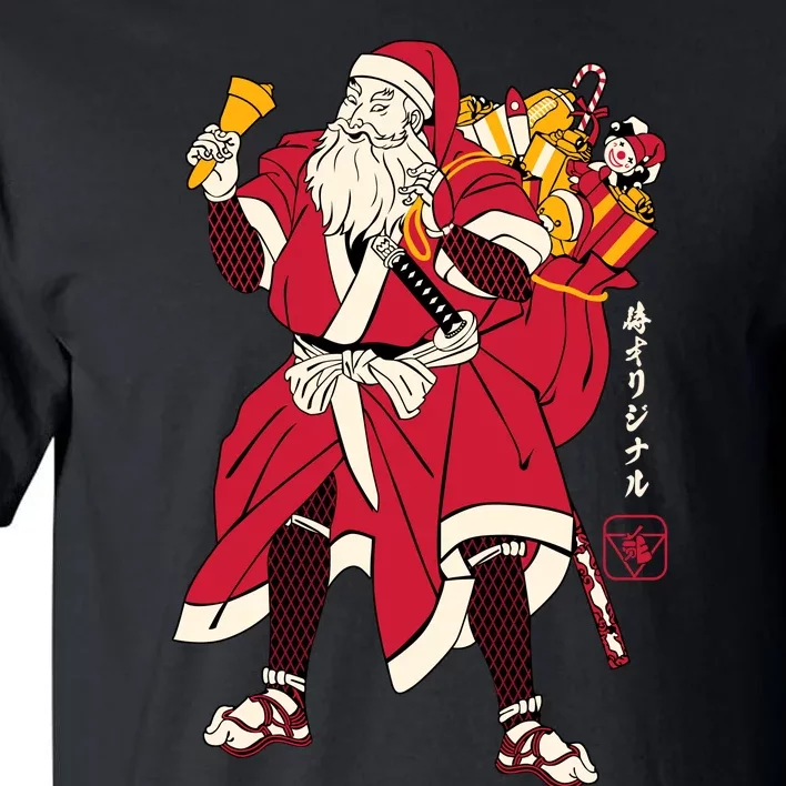 Christmas Santa Samurai Tall T-Shirt