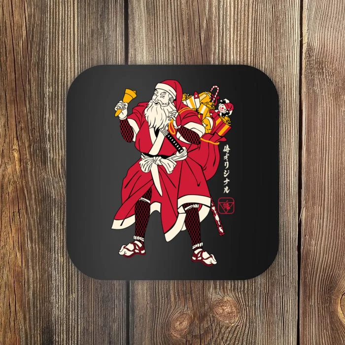 Christmas Santa Samurai Coaster