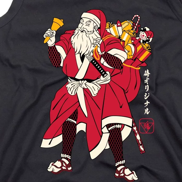 Christmas Santa Samurai Tank Top