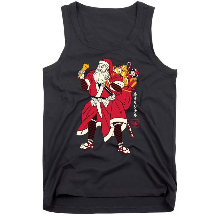 Christmas Santa Samurai Tank Top