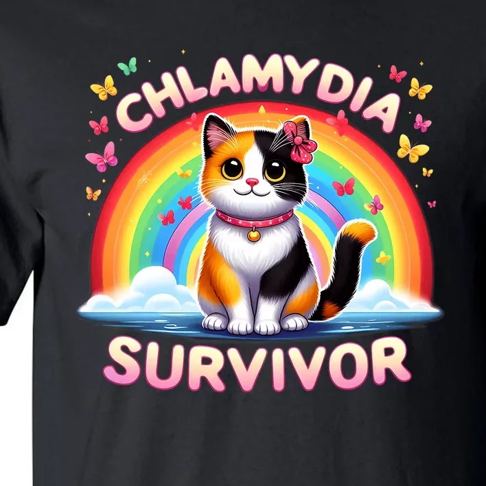 Chlamydia Survivor Sarcastic Ironic Inappropriate Tall T-Shirt