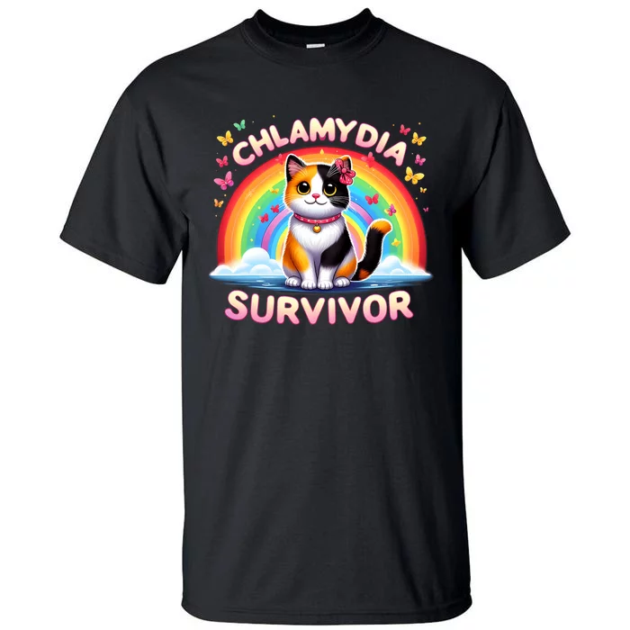 Chlamydia Survivor Sarcastic Ironic Inappropriate Tall T-Shirt