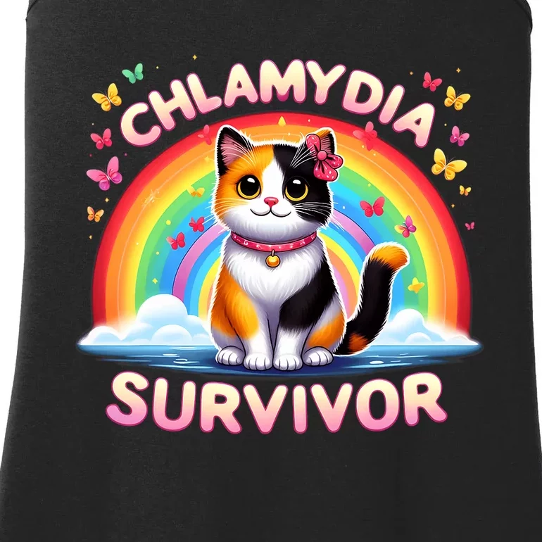 Chlamydia Survivor Sarcastic Ironic Inappropriate Ladies Essential Tank