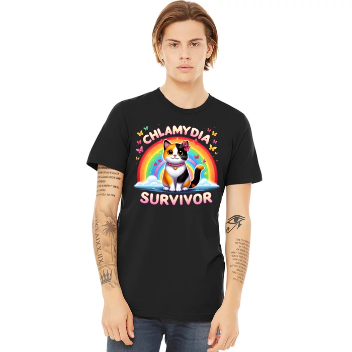 Chlamydia Survivor Sarcastic Ironic Inappropriate Premium T-Shirt