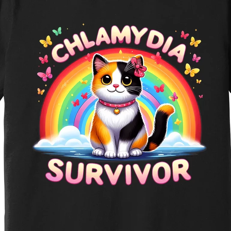 Chlamydia Survivor Sarcastic Ironic Inappropriate Premium T-Shirt