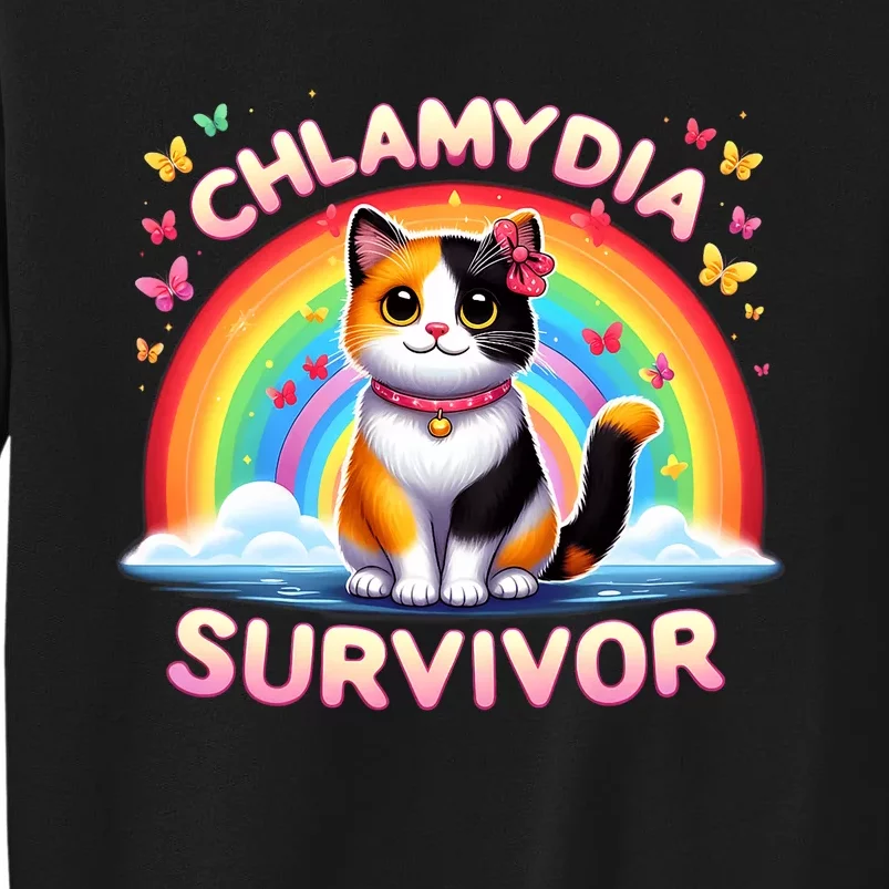 Chlamydia Survivor Sarcastic Ironic Inappropriate Tall Sweatshirt