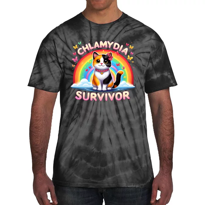 Chlamydia Survivor Sarcastic Ironic Inappropriate Tie-Dye T-Shirt