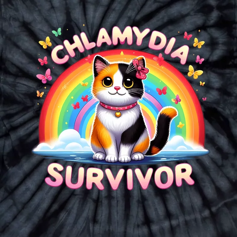 Chlamydia Survivor Sarcastic Ironic Inappropriate Tie-Dye T-Shirt