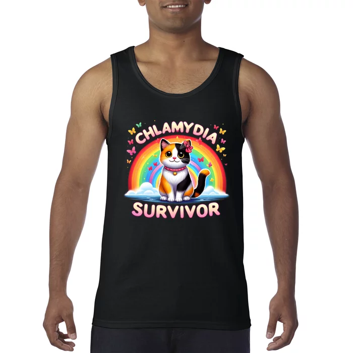 Chlamydia Survivor Sarcastic Ironic Inappropriate Tank Top