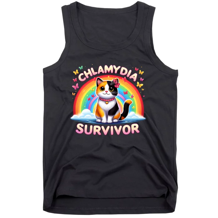 Chlamydia Survivor Sarcastic Ironic Inappropriate Tank Top