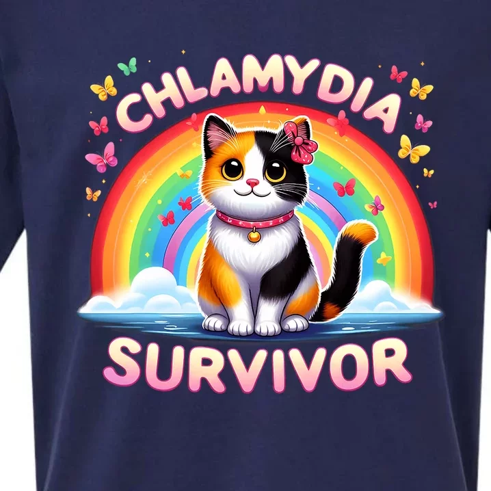 Chlamydia Survivor Sarcastic Ironic Inappropriate Sueded Cloud Jersey T-Shirt