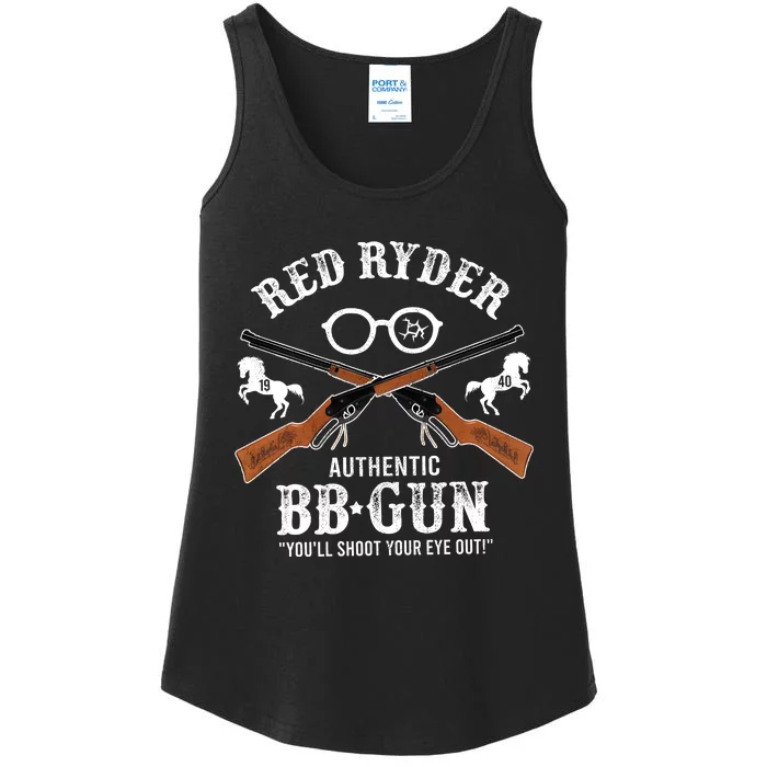 Christmas Story Shoot Your Eye Out Funny Gun Ladies Essential Tank