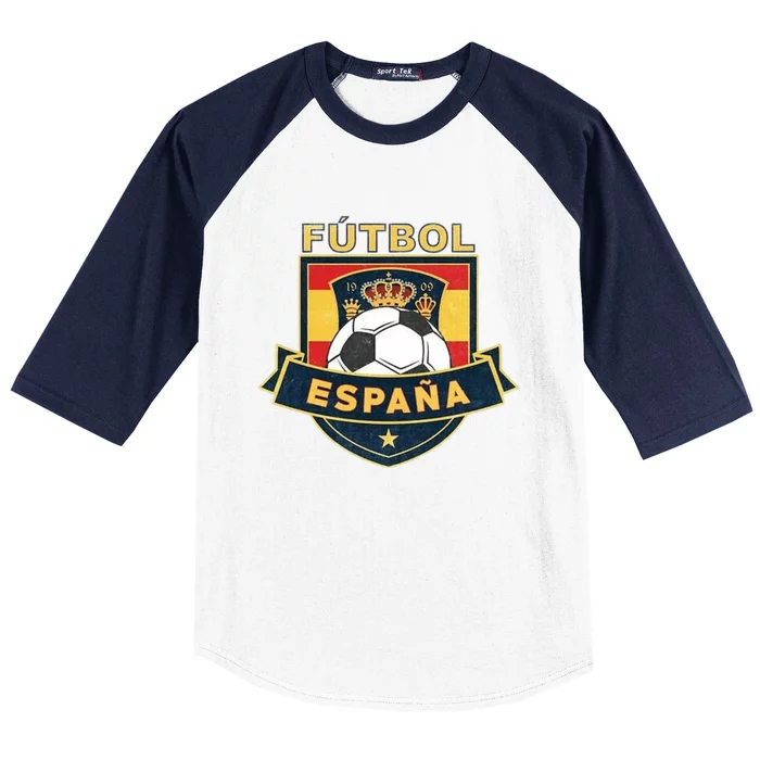 Cool Spain Soccer Team Baseball Sleeve Shirt