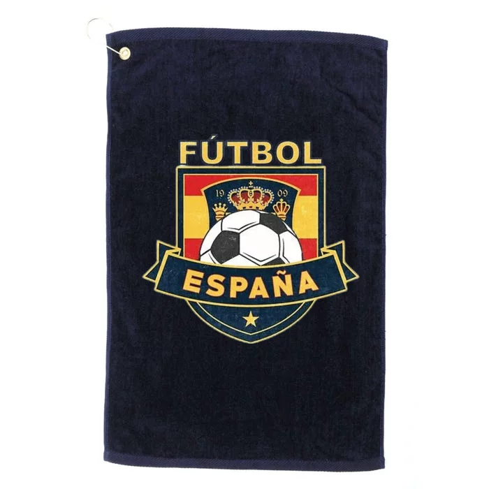 Cool Spain Soccer Team Platinum Collection Golf Towel