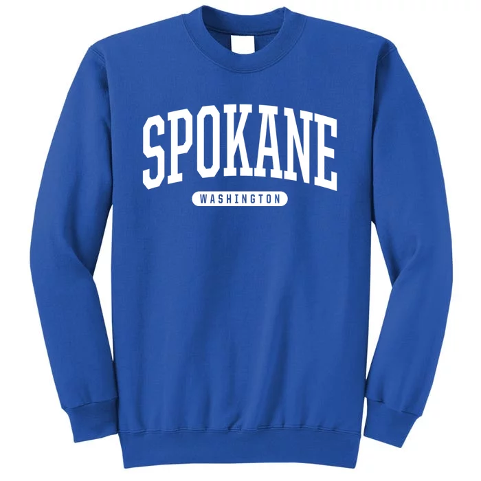 College Style Spokane Washington Souvenir Gift Sweatshirt