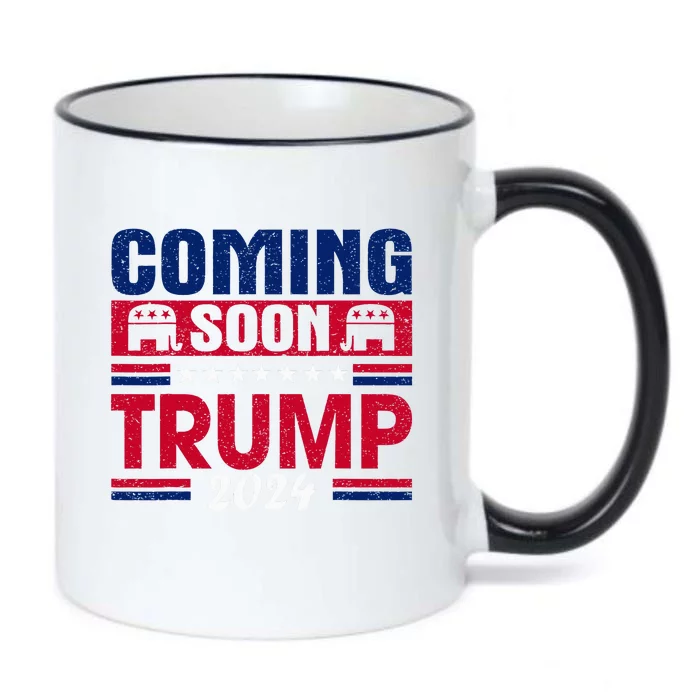 Coming Soon Trump 2024 Black Color Changing Mug