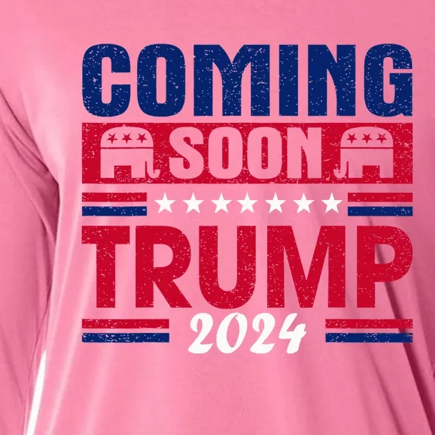 Coming Soon Trump 2024 Cooling Performance Long Sleeve Crew