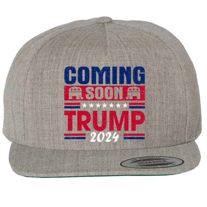 Coming Soon Trump 2024 Wool Snapback Cap