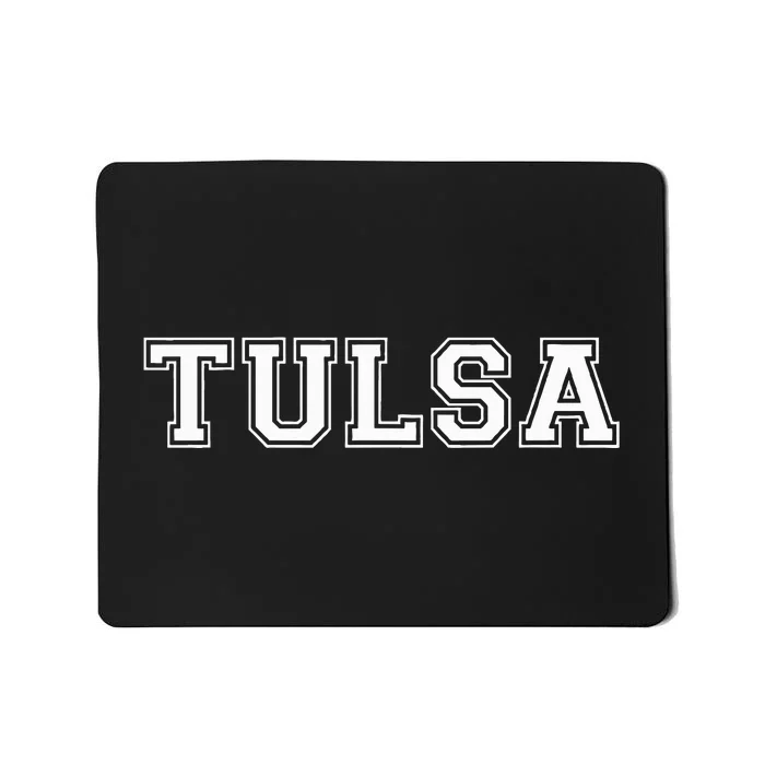 College Style Tulsa Oklahoma Sports Fan Mousepad